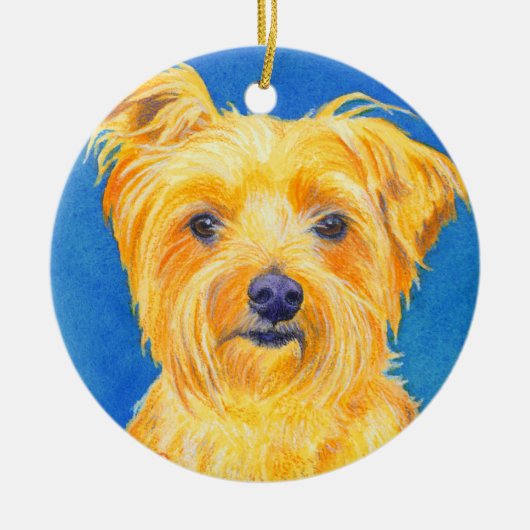 Yorkshire Terrier Ornament - "Sammy" (Vorne)