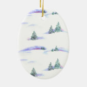 Yorkshire Terrier Oval Ornament (Hinten)