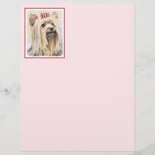 Yorkshire Terrier Painting - Niedliche Original Do (Vorderseite)