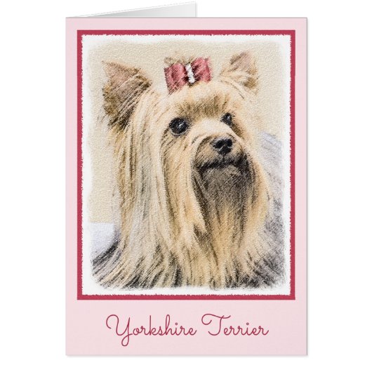 Yorkshire Terrier Painting - Niedliche Original Do (Vorne)