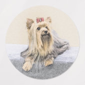 Yorkshire Terrier Painting - Niedliche Original Do Etiketten (Design 1)