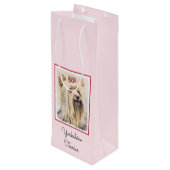 Yorkshire Terrier Painting - Niedliche Original Do Geschenktüte Für Weinflaschen (Rückseite Schrägansicht)