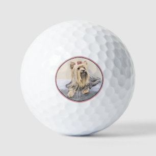 Yorkshire Terrier Painting - Niedliche Original Do Golfball