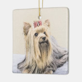 Yorkshire Terrier Painting - Niedliche Original Do Keramikornament (Links)