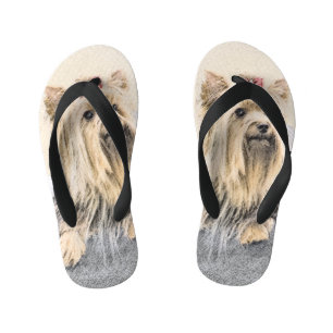 Yorkshire Terrier Painting - Niedliche Original Do Kinderbadesandalen