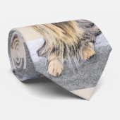 Yorkshire Terrier Painting - Niedliche Original Do Krawatte (Gerollt)