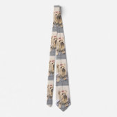 Yorkshire Terrier Painting - Niedliche Original Do Krawatte (Rückseite)