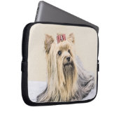 Yorkshire Terrier Painting - Niedliche Original Do Laptopschutzhülle (Vorne Rechts)
