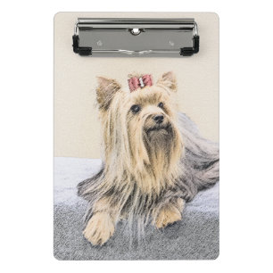 Yorkshire Terrier Painting - Niedliche Original Do Mini Klemmbrett