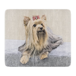 Yorkshire Terrier Painting - Niedliche Original Do Schneidebrett