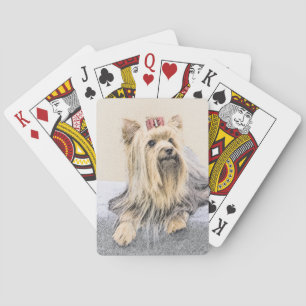 Yorkshire Terrier Painting - Niedliche Original Do Spielkarten