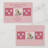 Yorkshire Terrier Painting - Niedliche Original Do Visitenkarte (Vorne/Hinten)