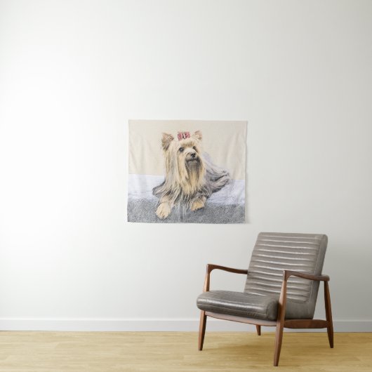 Yorkshire Terrier Painting - Niedliche Original Do Wandteppich (Beispiel (Horizontal))