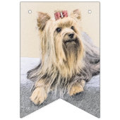 Yorkshire Terrier Painting - Niedliche Original Do Wimpelkette (Zweite Fahne)