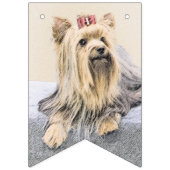 Yorkshire Terrier Painting - Niedliche Original Do Wimpelkette (Dritte Fahne)