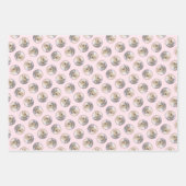 Yorkshire Terrier Painting Niedliche Original Dog  Geschenkpapier Set (Vorderseite)