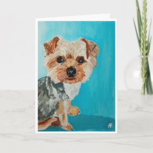 Yorkshire Terrier Painting von Alfred Fox Karte