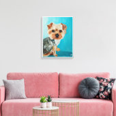 Yorkshire Terrier Painting von Alfred Fox Leinwanddruck (Insitu (Wohnzimmer))