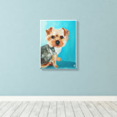 Yorkshire Terrier Painting von Alfred Fox Leinwanddruck (Insitu (Holzboden))