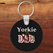 Yorkshire Terrier Papa Schlüsselanhänger (Vorderseite)