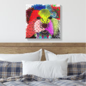 Yorkshire Terrier - Patchwork Leinwanddruck (Insitu (Schlafzimmer))