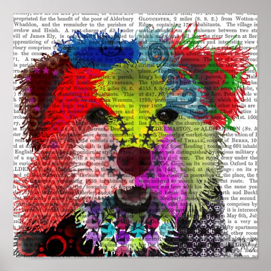 Yorkshire Terrier - Patchwork Poster (Vorne)