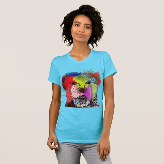 Yorkshire Terrier - Patchwork T-Shirt (Vorne ganz)