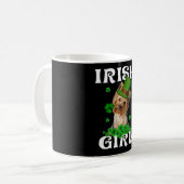 Yorkshire Terrier Patrick's Day Geschenk für sie Kaffeetasse (Vorderseite Links)