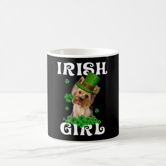 Yorkshire Terrier Patrick's Day Geschenk für sie Kaffeetasse (Mittel)