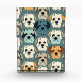 Yorkshire Terrier Pattern Fotoblock (Vorderseite)