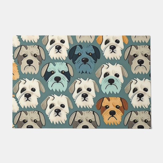 Yorkshire Terrier Pattern Fußmatte (Vorderseite)