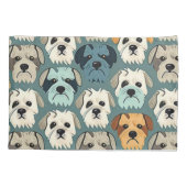 Yorkshire Terrier Pattern Kissenbezug (Rückseite)