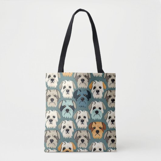 Yorkshire Terrier Pattern Tasche (Vorderseite)