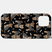 Yorkshire Terrier Paws and Bones Yorkie Dog Case-Mate iPhone Hülle (Rückseite (Horizontal))