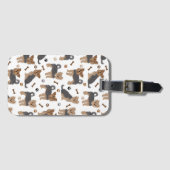 Yorkshire Terrier Paws and Bones Yorkie Dog Gepäckanhänger (Vorderseite (Horizontal))