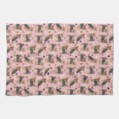 Yorkshire Terrier Paws and Bones Yorkie Dog Geschirrtuch (Horizontal)