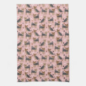 Yorkshire Terrier Paws and Bones Yorkie Dog Geschirrtuch (Vertikal)
