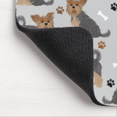 Yorkshire Terrier Paws and Bones Yorkie Dog Mousepad (Ecke)