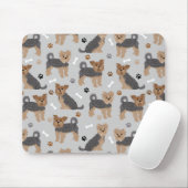 Yorkshire Terrier Paws and Bones Yorkie Dog Mousepad (Mit Mouse)