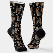 Yorkshire Terrier Paws and Bones Yorkie Dog Socken (Gewinkelt)