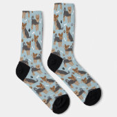 Yorkshire Terrier Paws and Bones Yorkie Dog Socks Socken (Rechts)