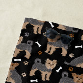 Yorkshire Terrier Paws and Bones Yorkie Dog Strandtuch (Beispiel)