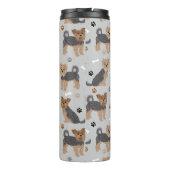 Yorkshire Terrier Paws and Bones Yorkie Dog Thermosbecher (Rückseite)