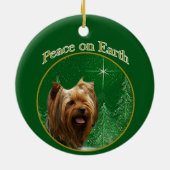 Yorkshire Terrier Peace Keramik Ornament (Hinten)
