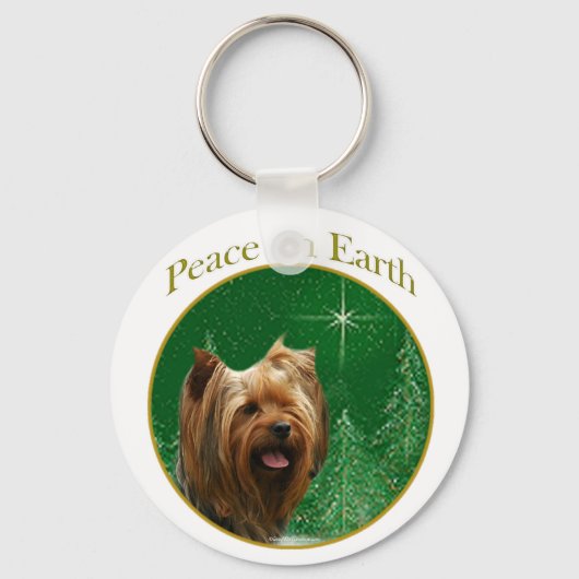 Yorkshire Terrier Peace Schlüsselanhänger (Vorderseite)