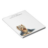 Yorkshire Terrier Personalisiert Notizblock (angewinkelt)