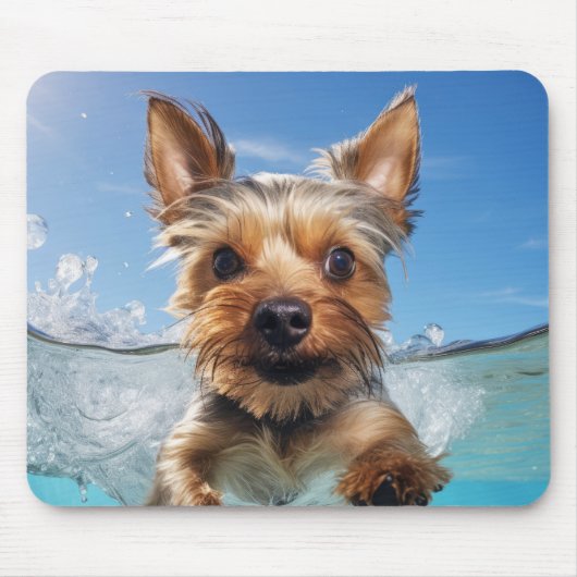 Yorkshire Terrier Pet Dog Animal Fun Mousepad (Vorne)