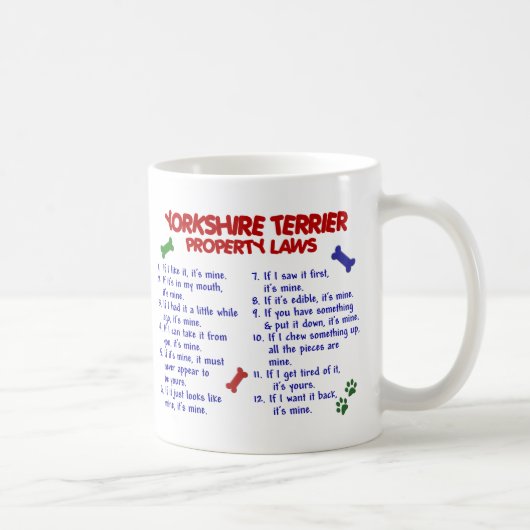 YORKSHIRE TERRIER PL2 KAFFEETASSE (Rechts)