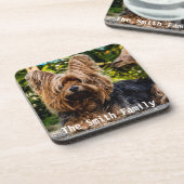 Yorkshire Terrier Plastic Untersetzer (Linke Seite)