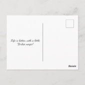 Yorkshire Terrier Pointillism Dog Portrait Postkarte (Rückseite)